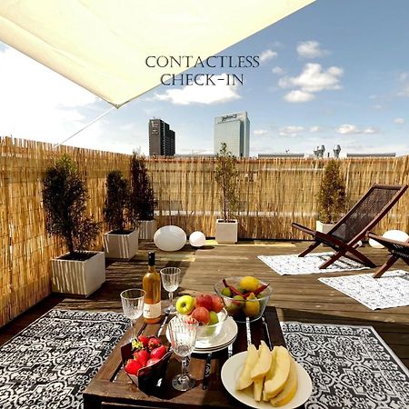 City Center Flat W Roof Top Terrace & Free Parking Oslo Kültér fotó