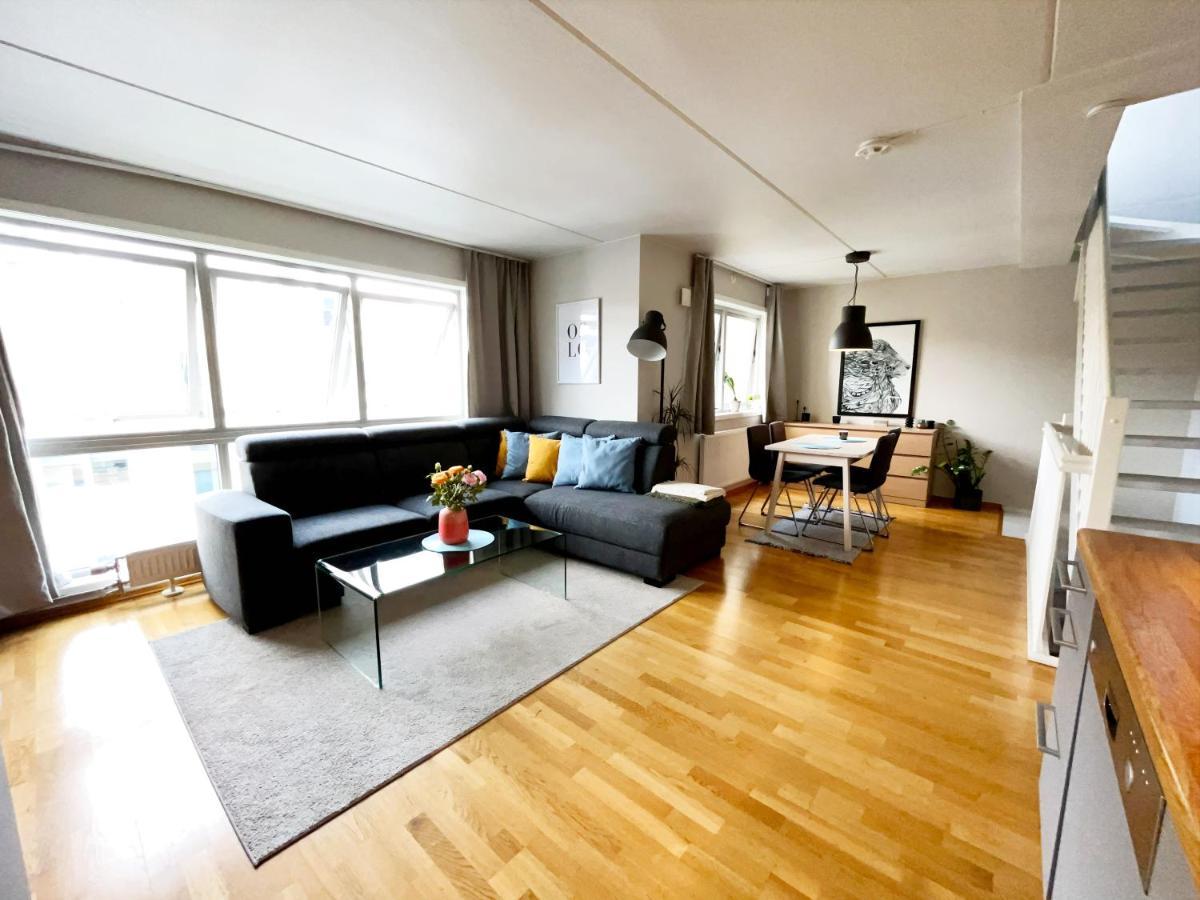 City Center Flat W Roof Top Terrace & Free Parking Oslo Kültér fotó