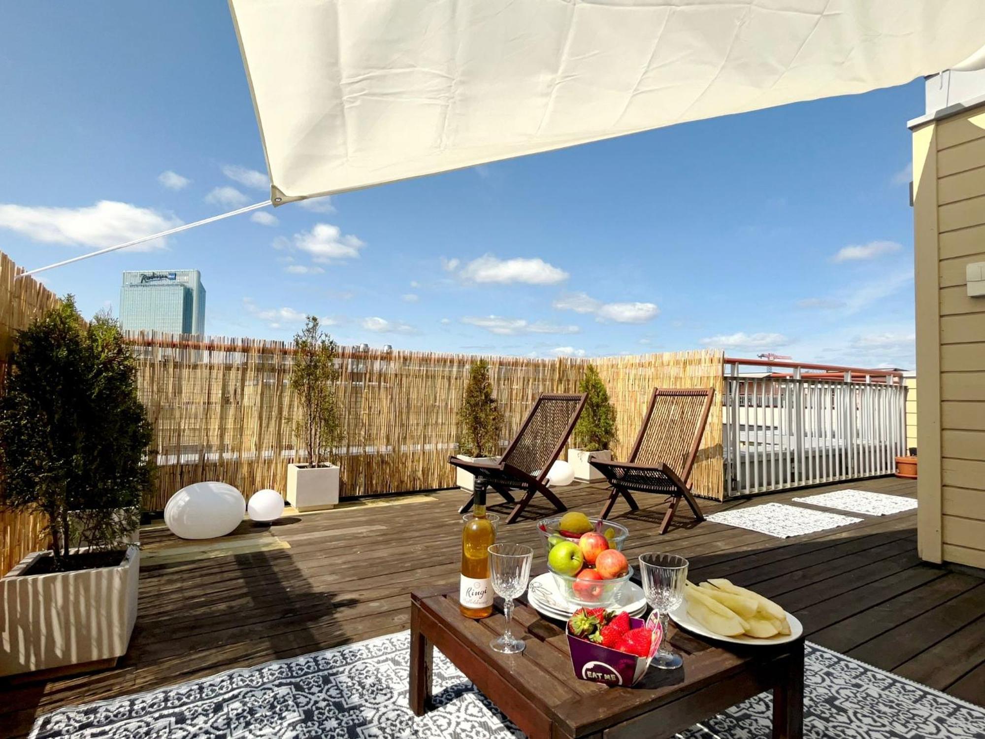City Center Flat W Roof Top Terrace & Free Parking Oslo Kültér fotó