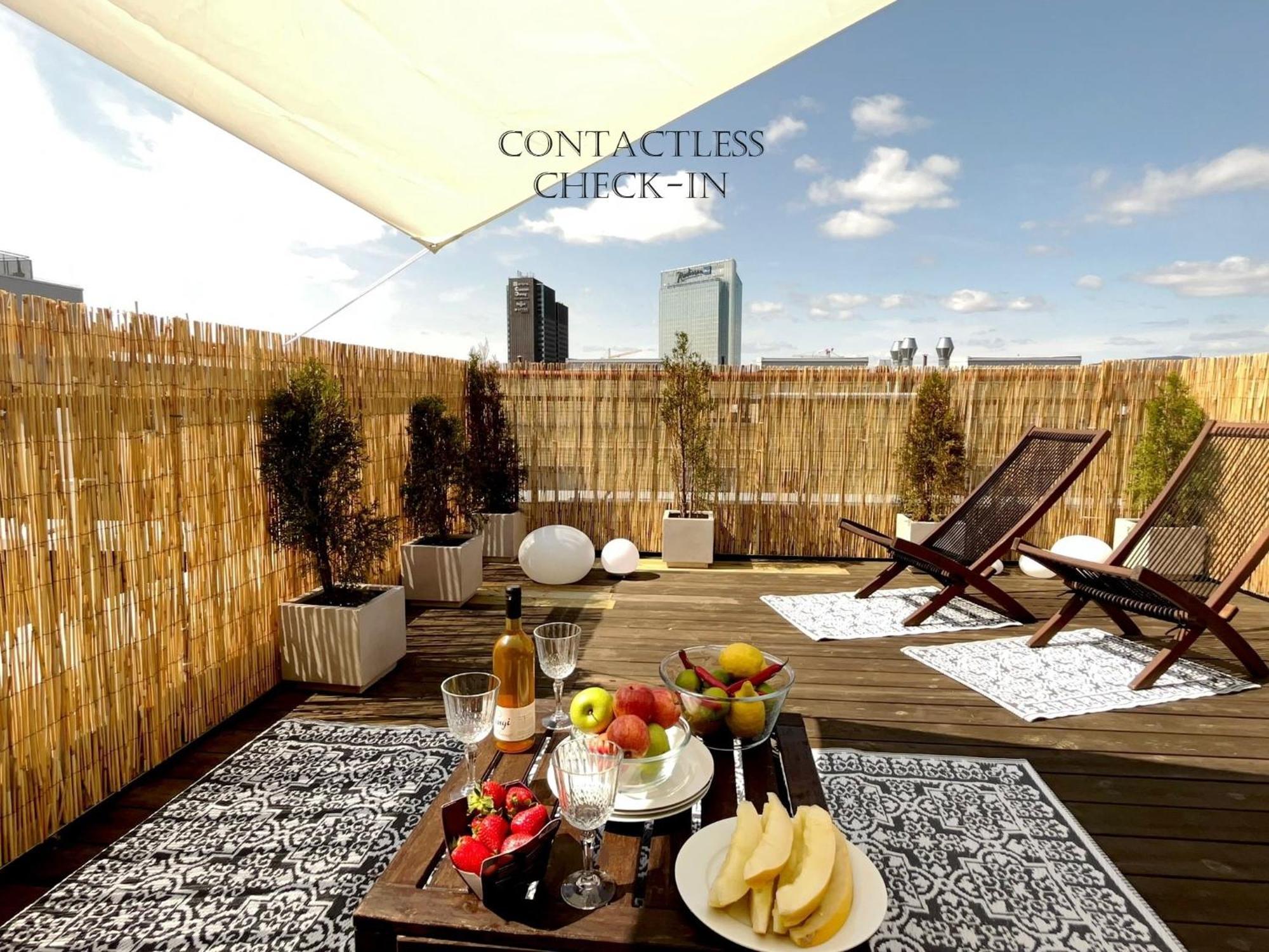 City Center Flat W Roof Top Terrace & Free Parking Oslo Kültér fotó